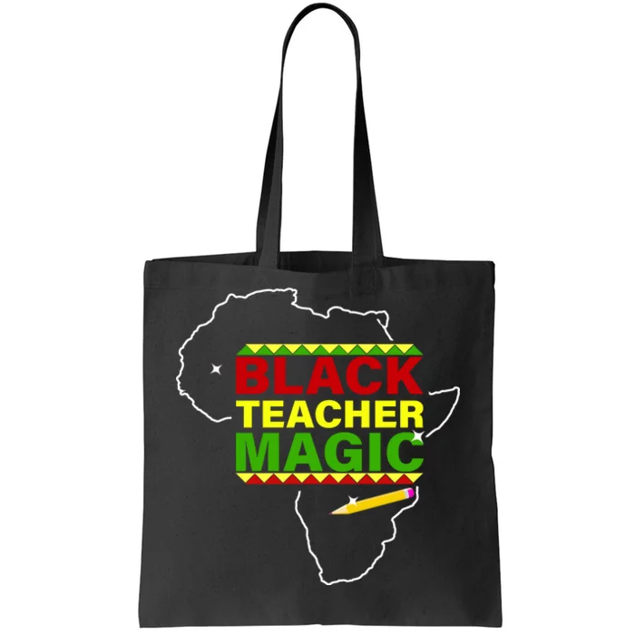 Black Teacher Magic Tote Bag