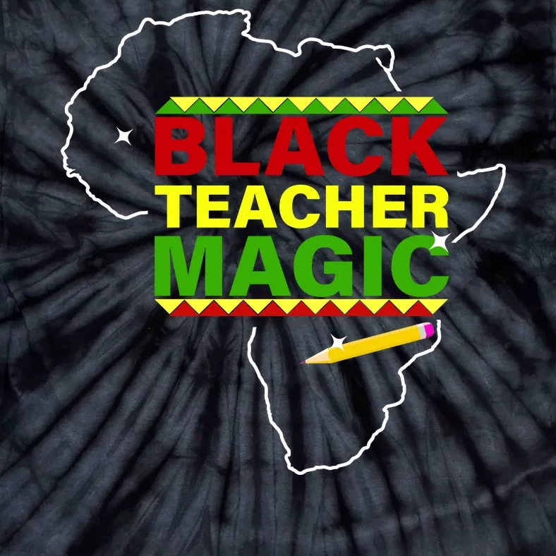 Black Teacher Magic Tie-Dye T-Shirt