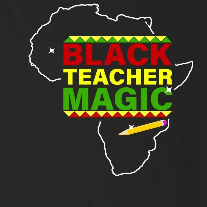 Black Teacher Magic Toddler Long Sleeve Shirt