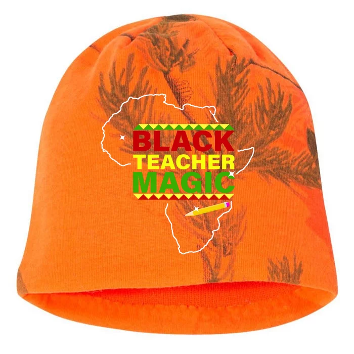 Black Teacher Magic Kati - Camo Knit Beanie