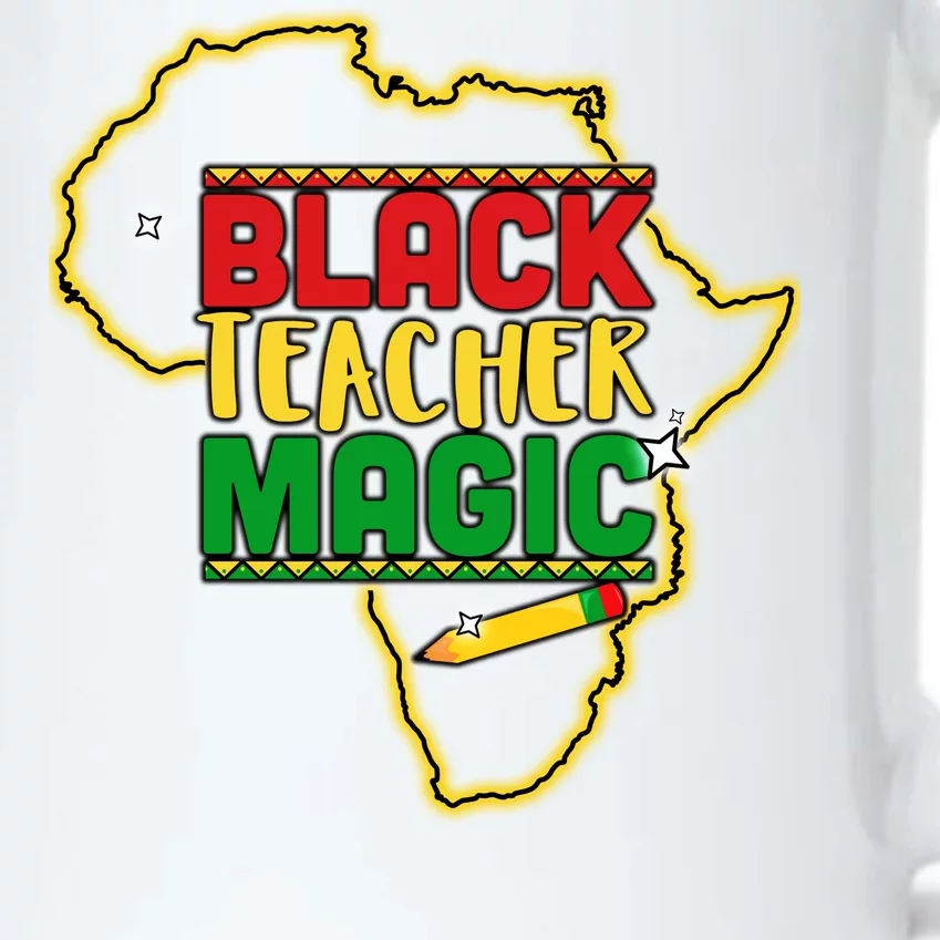 Black Teacher Magic African Pride Black Color Changing Mug