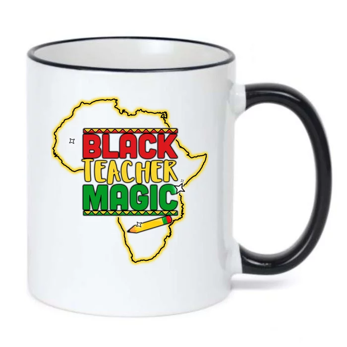 Black Teacher Magic African Pride Black Color Changing Mug