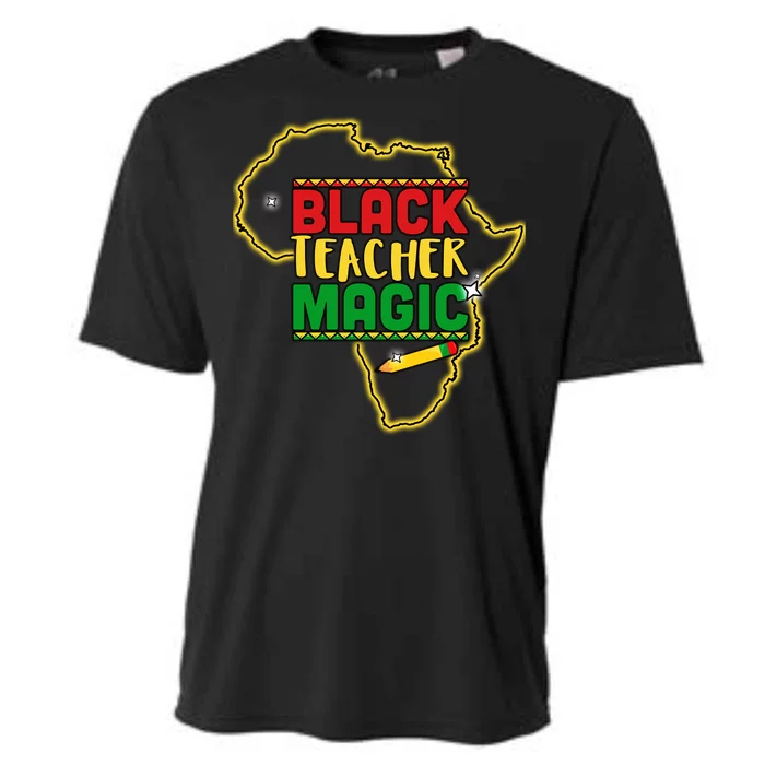 Black Teacher Magic African Pride Cooling Performance Crew T-Shirt