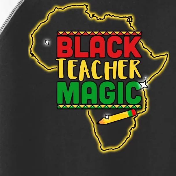 Black Teacher Magic African Pride Toddler Fine Jersey T-Shirt