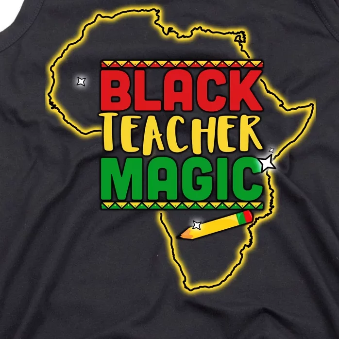 Black Teacher Magic African Pride Tank Top