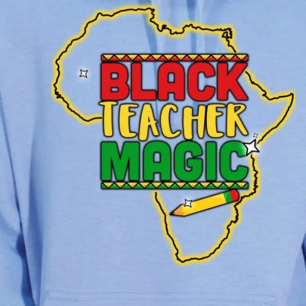 Black Teacher Magic African Pride Unisex Surf Hoodie