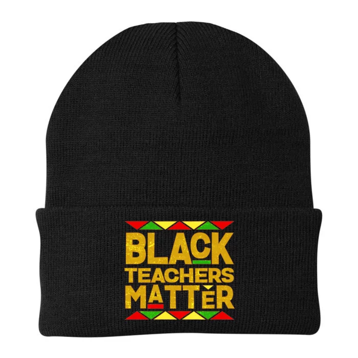 Black Teachers Matter Knit Cap Winter Beanie