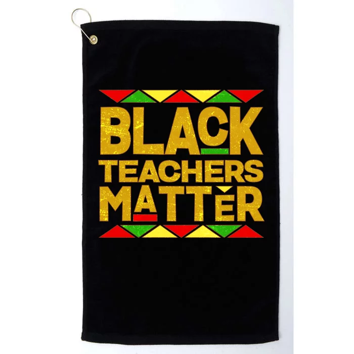 Black Teachers Matter Platinum Collection Golf Towel