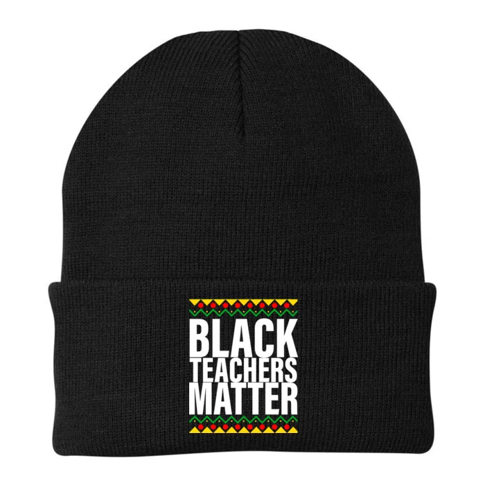 Black Teachers Matter African Pride Knit Cap Winter Beanie