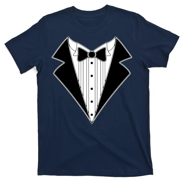 Black Tux Tuxedo TShirt TeeShirtPalace