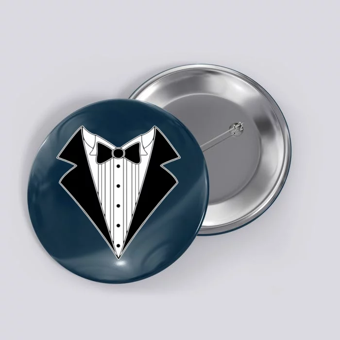 Black Tux Tuxedo Button