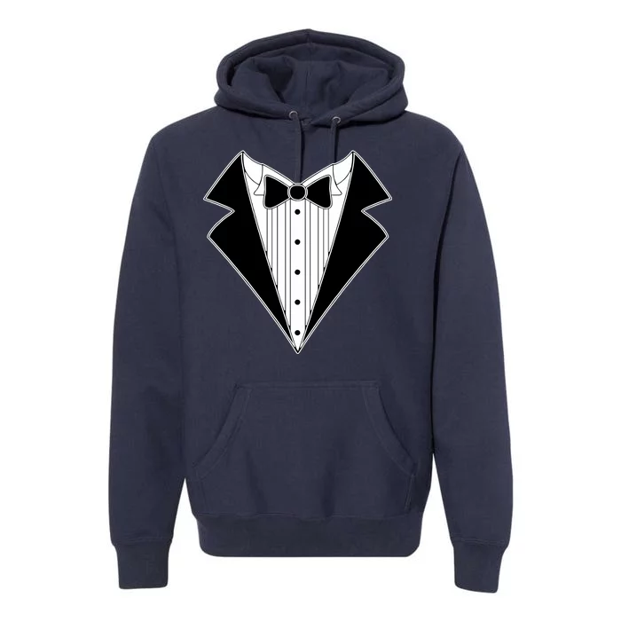 Black Tux Tuxedo Premium Hoodie