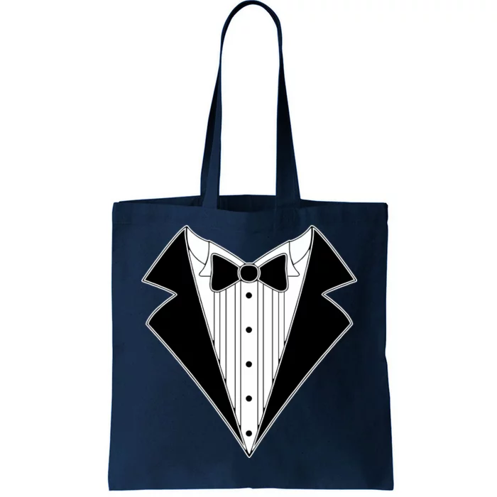 Black Tux Tuxedo Tote Bag