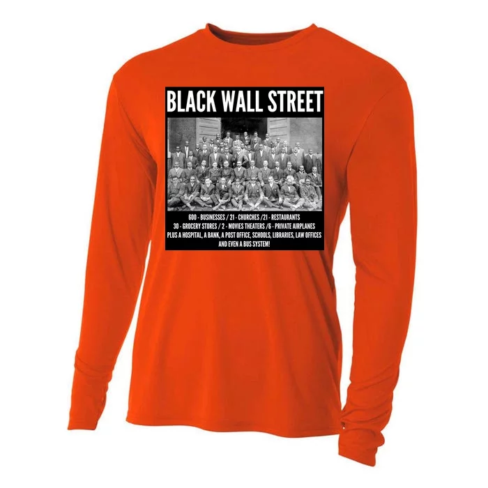 Black Wall Street Black History Cooling Performance Long Sleeve Crew