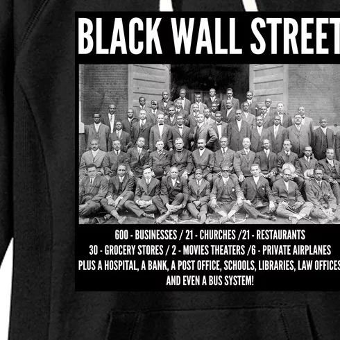 Black Wall Street Black History Women's Fleece Hoodie