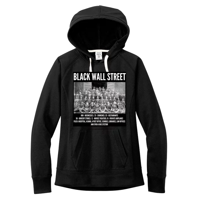 Black Wall Street Black History Women's Fleece Hoodie