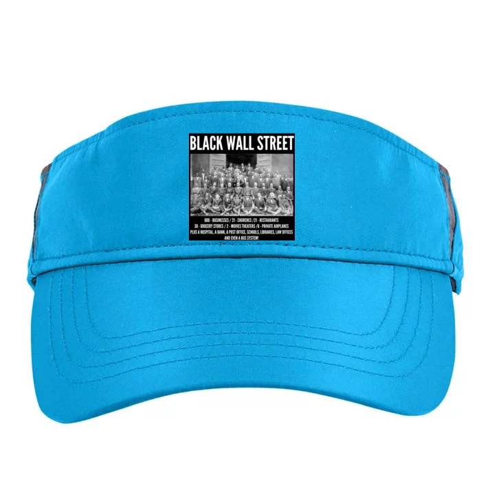 Black Wall Street Black History Adult Drive Performance Visor