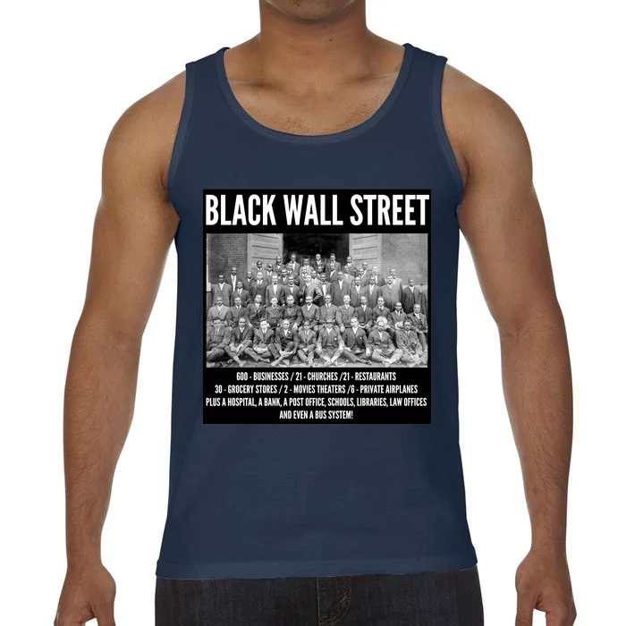 Black Wall Street Black History Comfort Colors® Tank Top