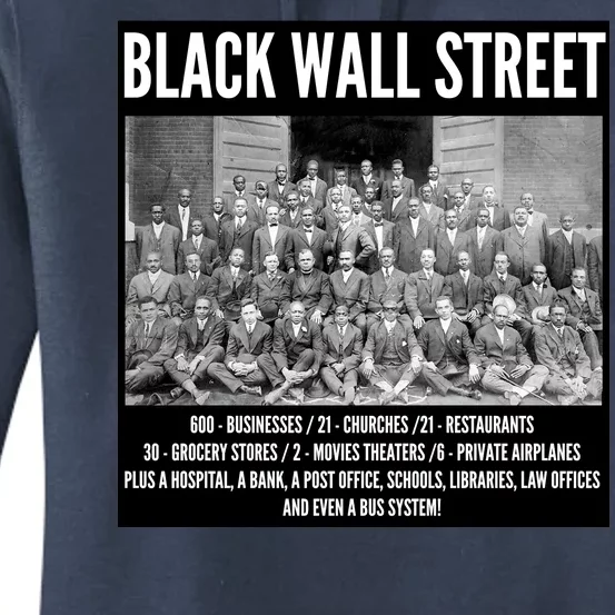 Black Wall Street Black History Women's Pullover Hoodie