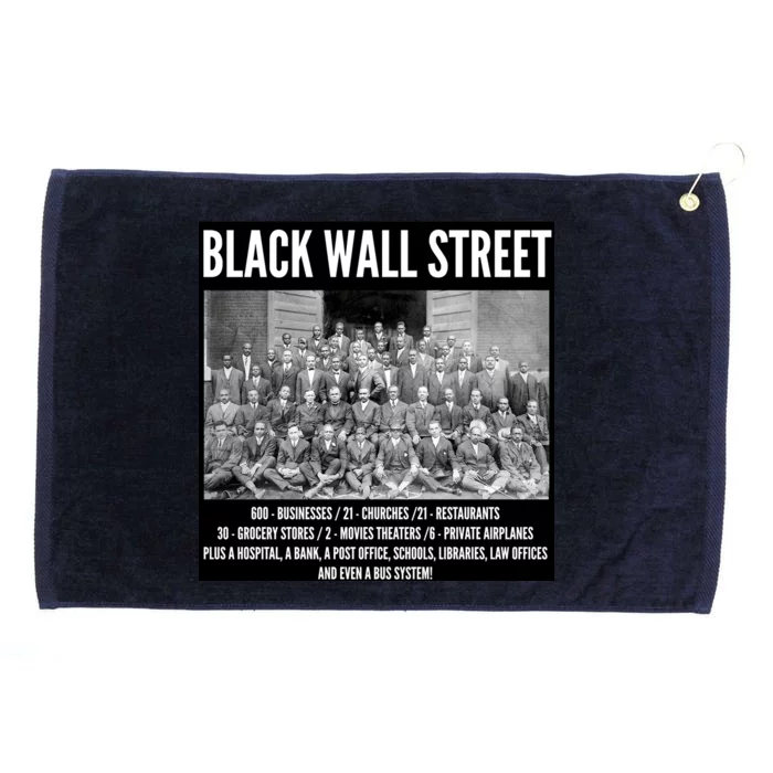 Black Wall Street Black History Grommeted Golf Towel