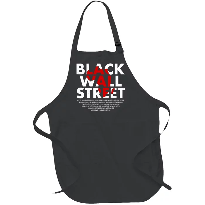 Black Wall Street Black History Month Full-Length Apron With Pocket