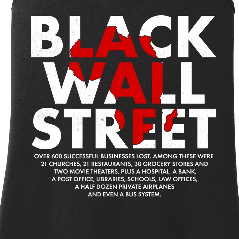 Black Wall Street Black History Month Ladies Essential Tank