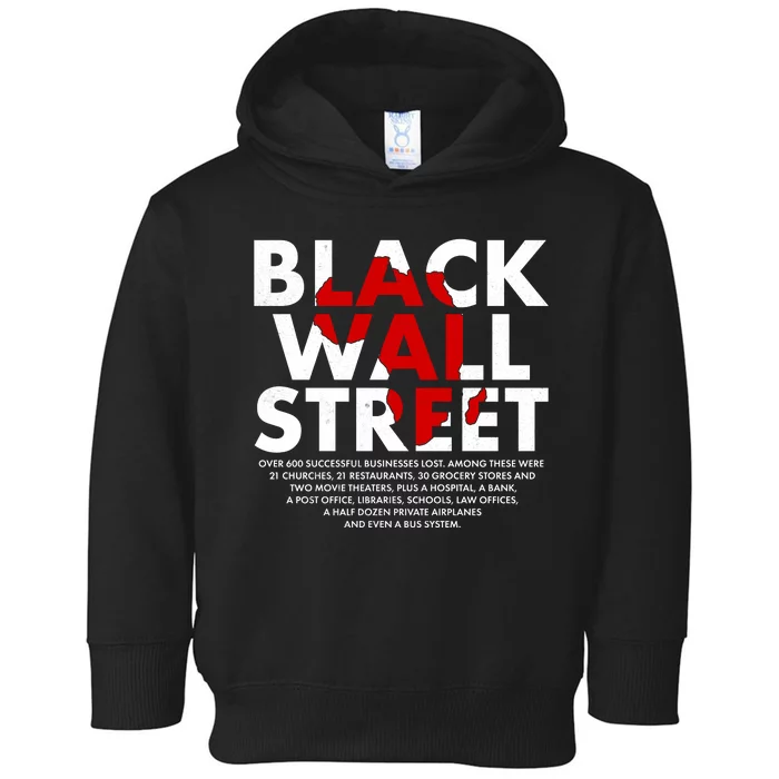 Black Wall Street Black History Month Toddler Hoodie