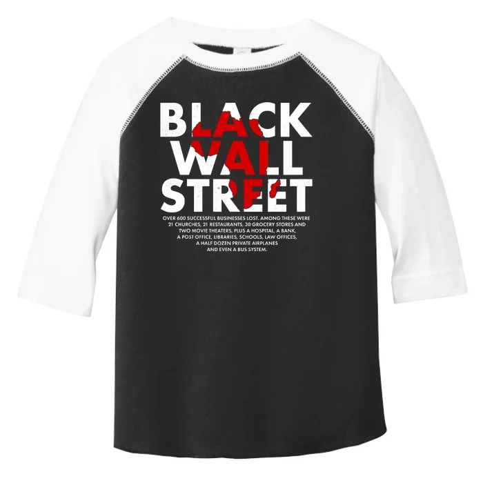 Black Wall Street Black History Month Toddler Fine Jersey T-Shirt