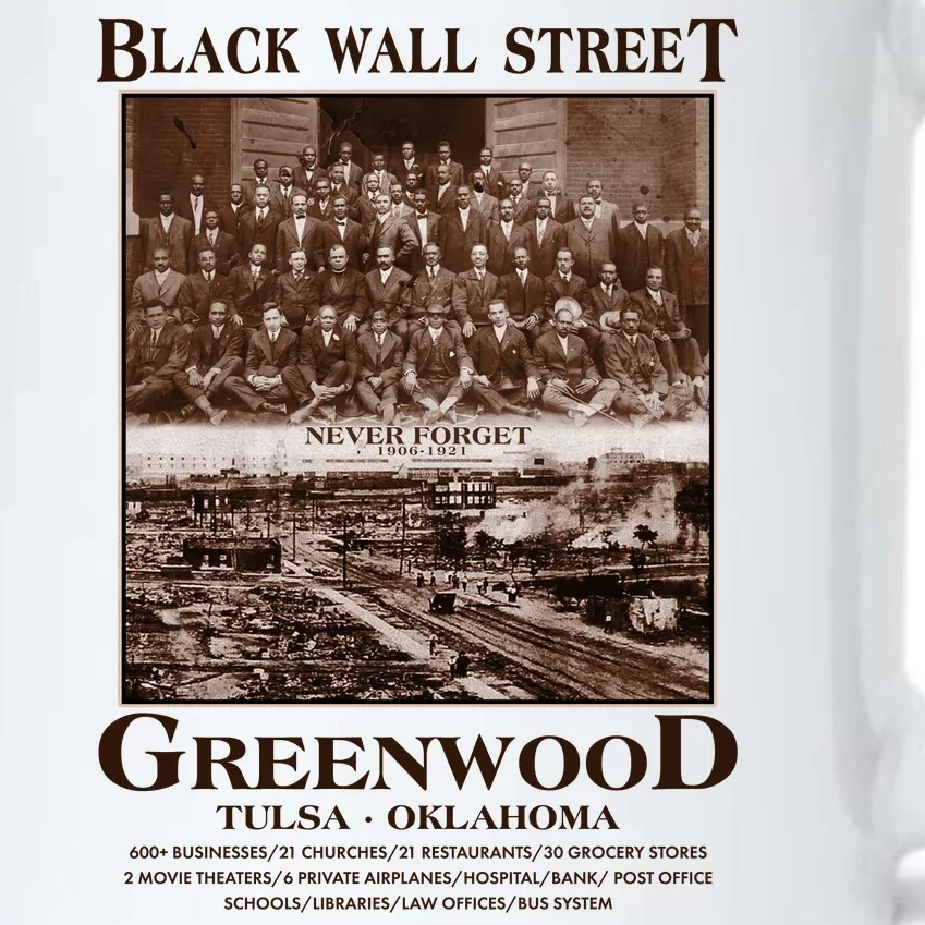 Black Wall Street Never Forget Greenwood Tulsa Oklahoma Black Color Changing Mug