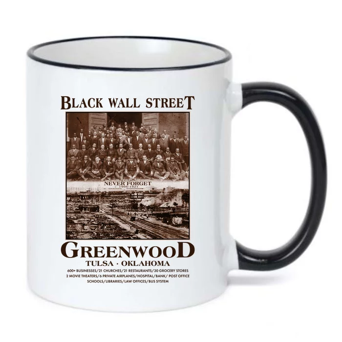 Black Wall Street Never Forget Greenwood Tulsa Oklahoma Black Color Changing Mug