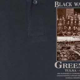 Black Wall Street Never Forget Greenwood Tulsa Oklahoma Softstyle Adult Sport Polo