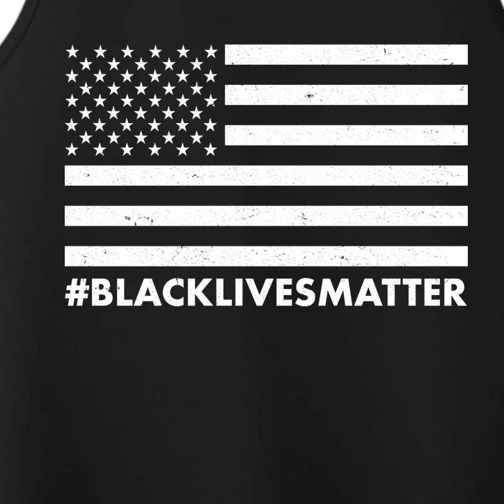 #BlackLivesMatter USA Flag Performance Tank