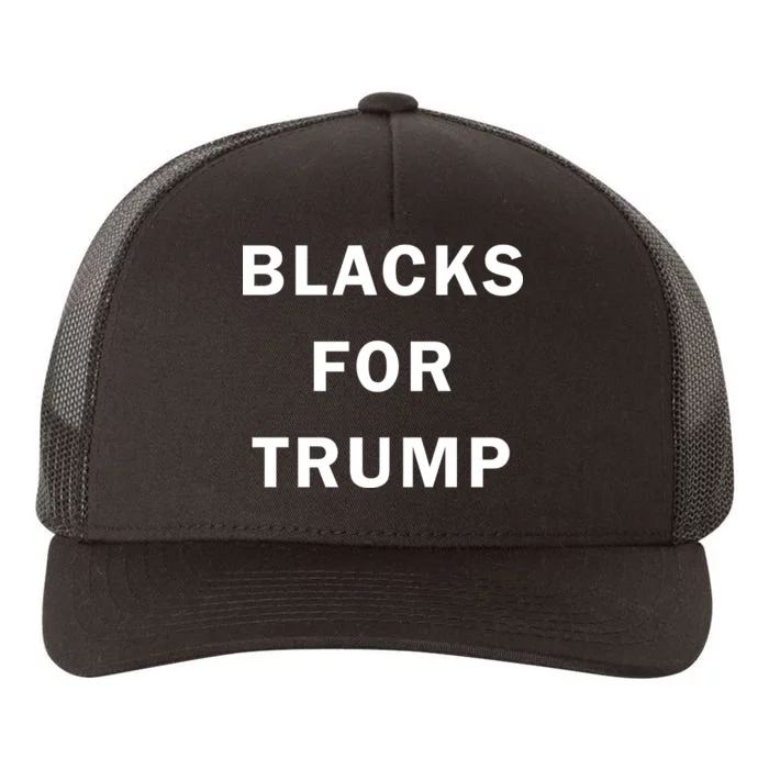 Blacks For Trump Yupoong Adult 5-Panel Trucker Hat