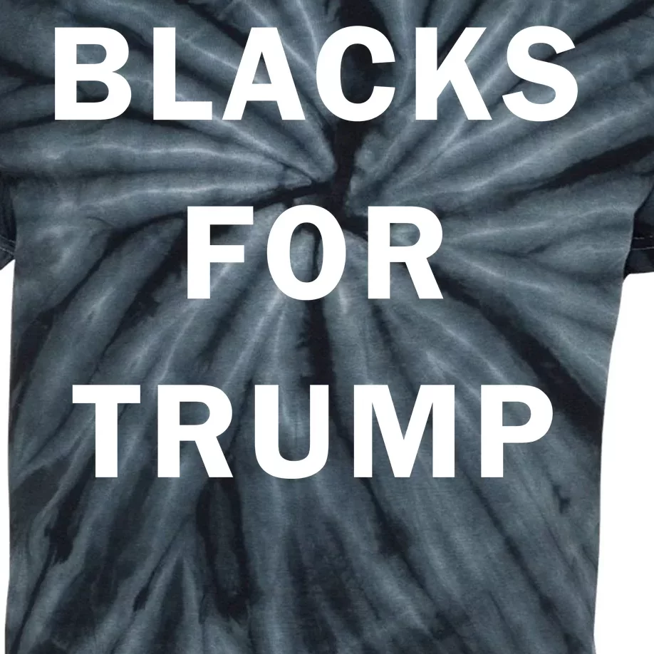 Blacks For Trump Kids Tie-Dye T-Shirt