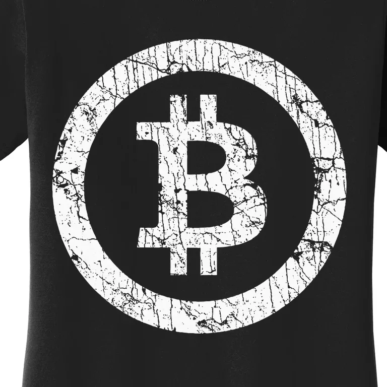 Bitcoin Logo Btc Crypto Currency Traders Blockchain Miners Women's T-Shirt