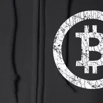 Bitcoin Logo Btc Crypto Currency Traders Blockchain Miners Full Zip Hoodie