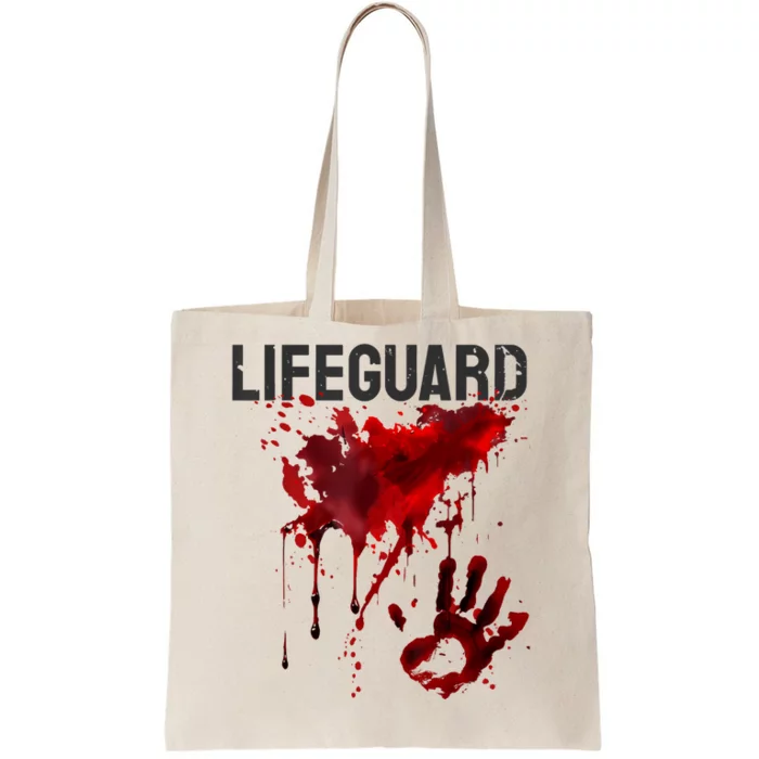 Bloody Lifeguard Blood Splatter Blood Stained Fun Tote Bag