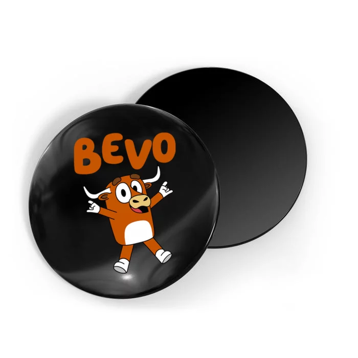 Bevo Longhorn Bull Funny Cartoon Magnet