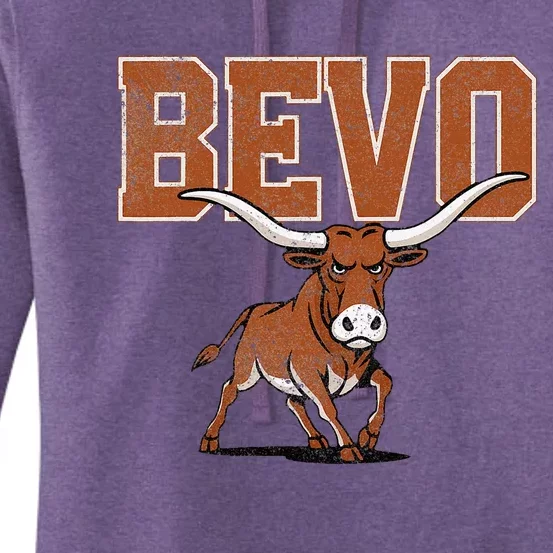 Bevo Longhorn Bull Women's Pullover Hoodie