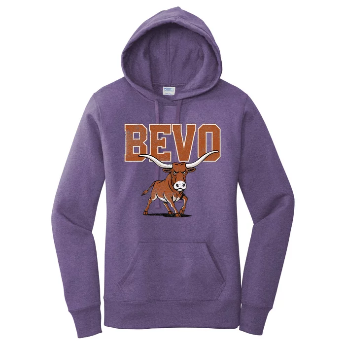 Bevo Longhorn Bull Women's Pullover Hoodie