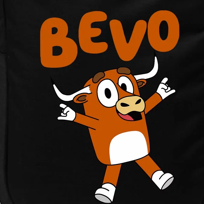 Bevo Longhorn Bull Funny Cartoon Impact Tech Backpack