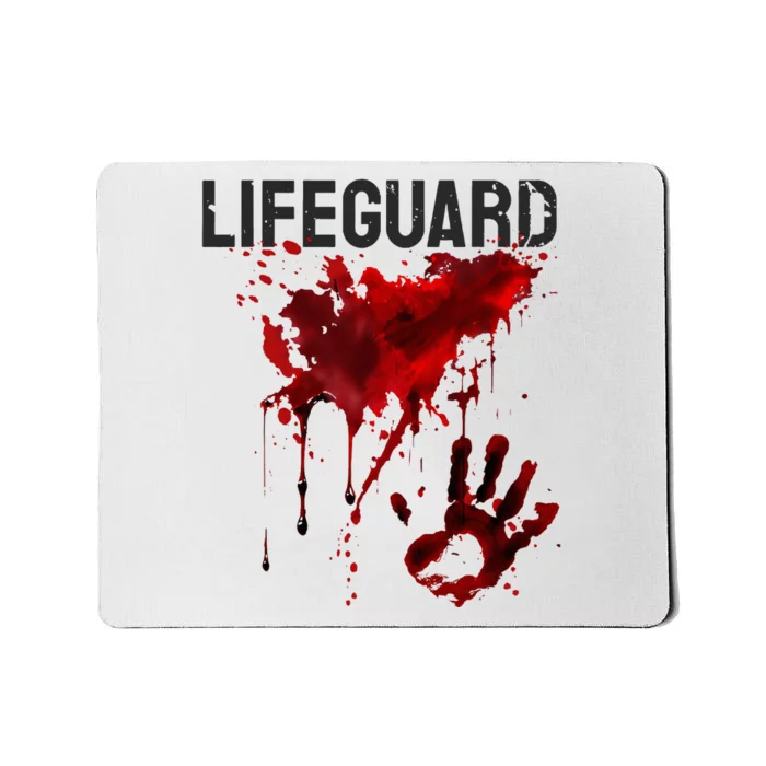 Bloody Lifeguard Blood Splatter Blood Stained Fun Mousepad