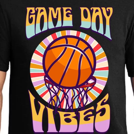 Basketball Lover Baseball Player Game Day Vibes Basketball Great Gift Pajama Set