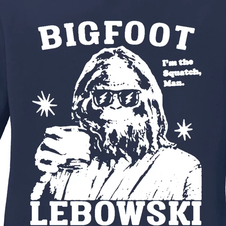 Bigfoot Lebowski Ladies Long Sleeve Shirt