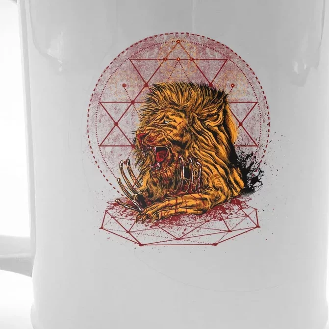 Bloody Lion Front & Back Beer Stein