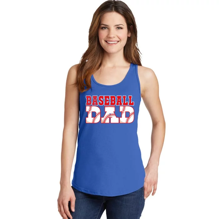 Baseball Lovers Baseball Dad Meaningful Gift Ladies Essential Tank