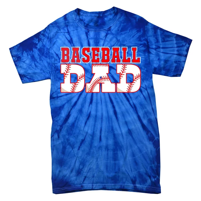 Baseball Lovers Baseball Dad Meaningful Gift Tie-Dye T-Shirt