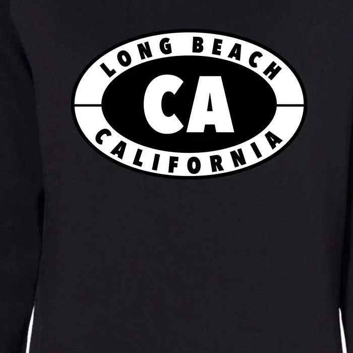 Badge Long Beach California Womens California Wash Sweatshirt