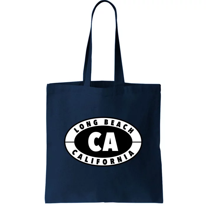 Badge Long Beach California Tote Bag