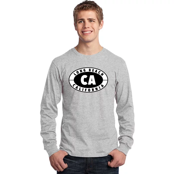 Badge Long Beach California Tall Long Sleeve T-Shirt